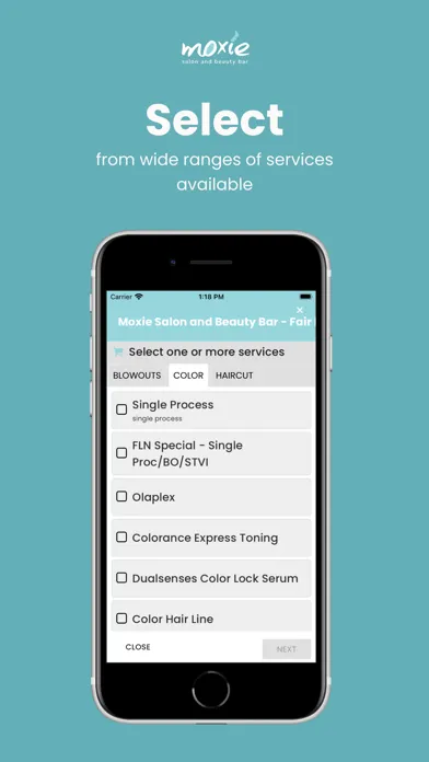 Capturas de pantalla de Moxie Salon and Beauty Bar