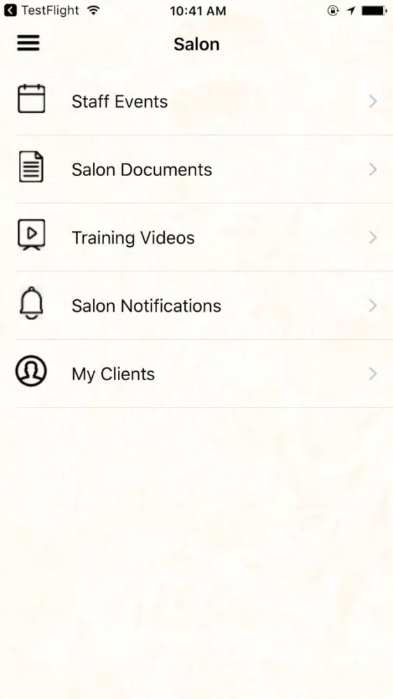 Ảnh chụp màn hình của Taylor Brooks Hair Salon Team App