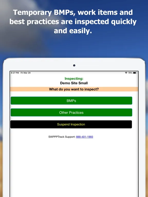 SWPPPTrack DOT iPad  Screenshots