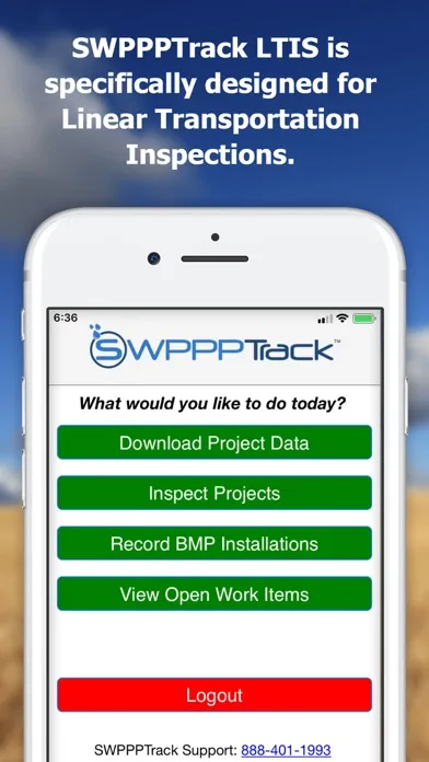 SWPPPTrack DOT Screenshots