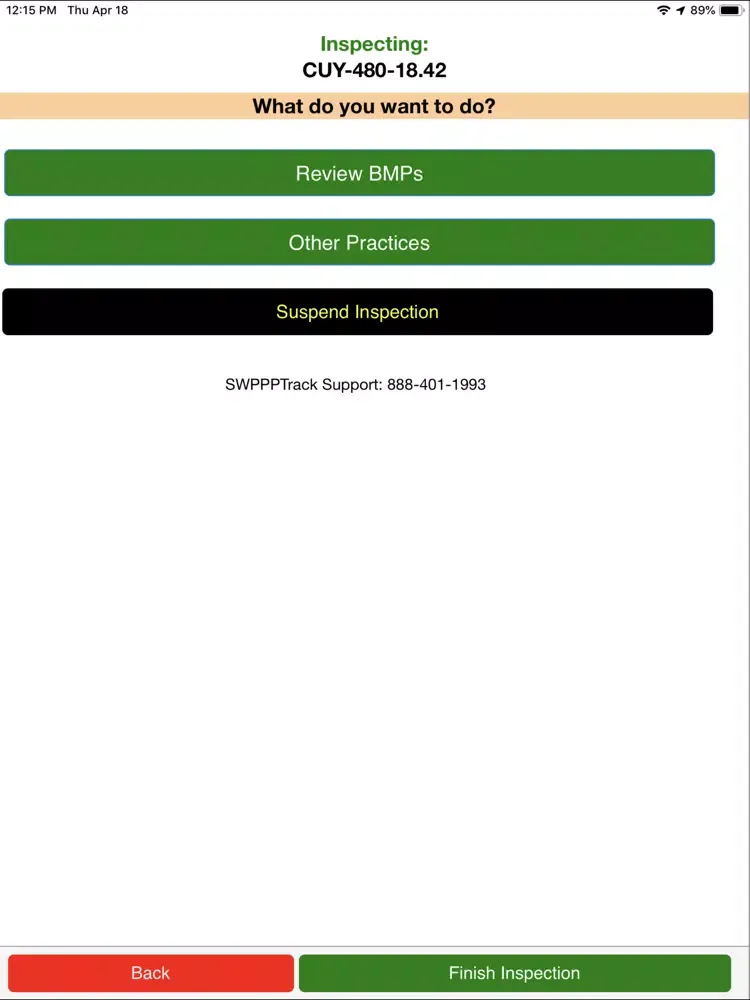 Zrzuty ekranu SWPPPTrack LTIS DE QA iPad 