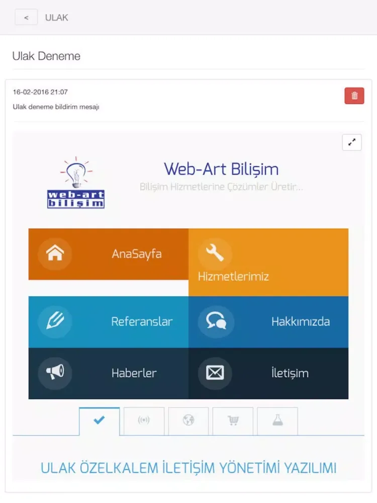 Ulak - webart bilişim iPad  स्क्रीनशॉट