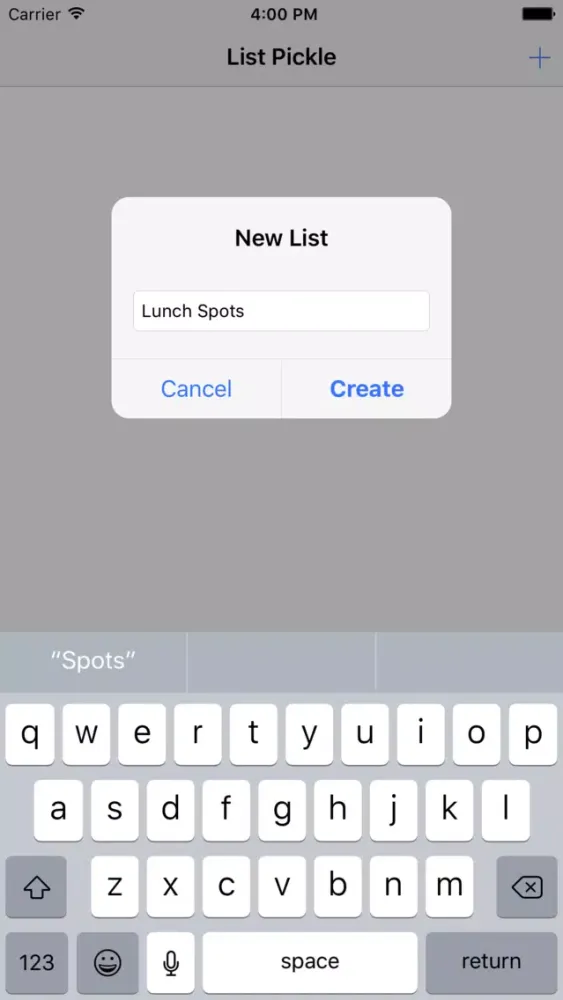 List Pickle Screenshots