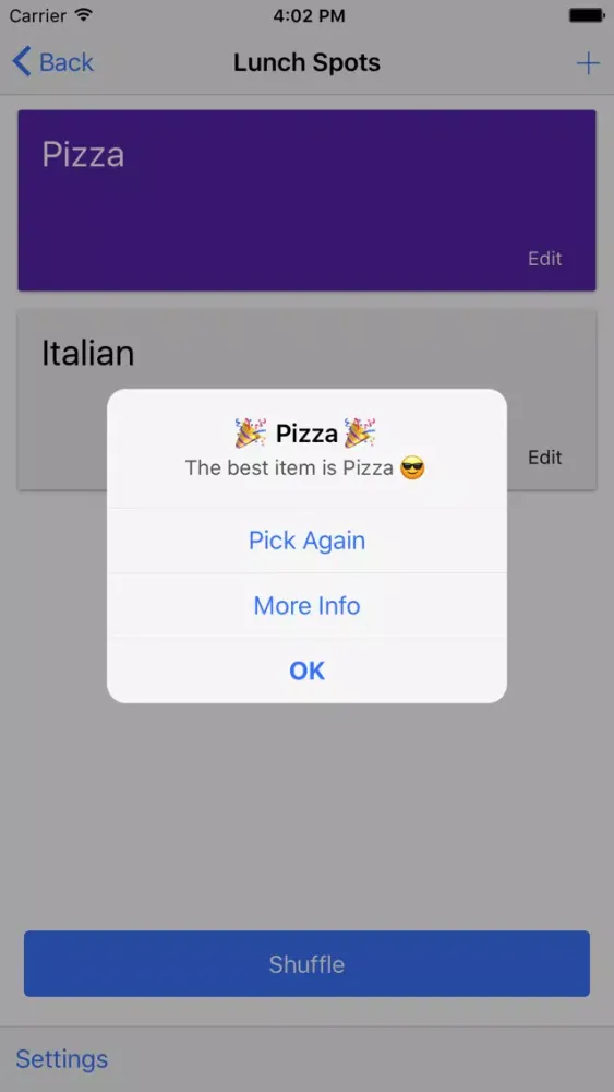 List Pickle Screenshots