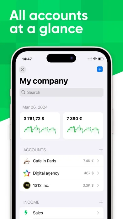 Captures d'écran de Webasyst Cash Flow & Forecast