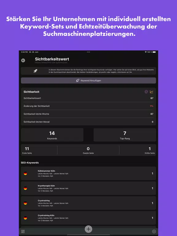 Screenshot di First Row System iPad 