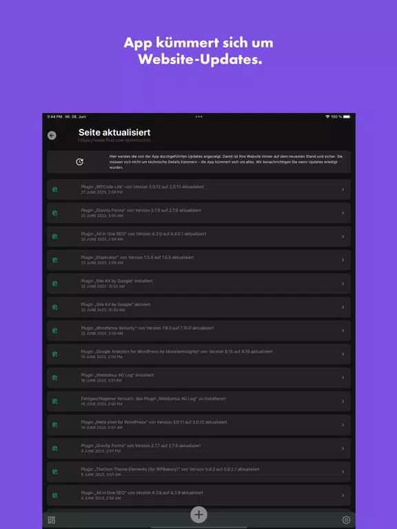 Screenshot di First Row System iPad 