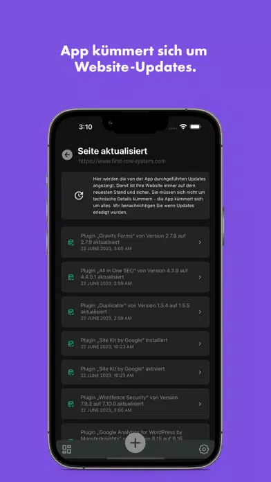 Screenshot di First Row System