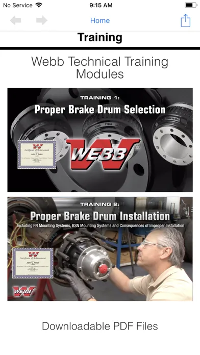 Capturas de pantalla de Webb Wheel Products