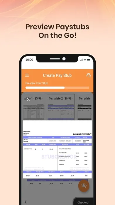 Tangkapan skrin Stub Creator