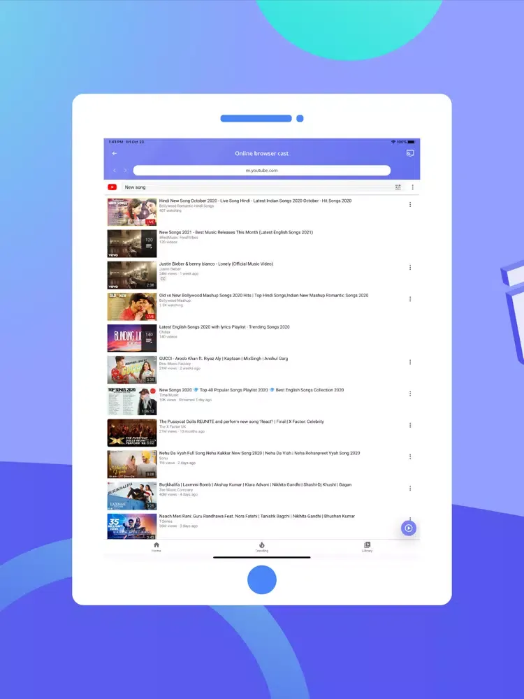 Web Cast Video | Browser to TV iPad 应用截图
