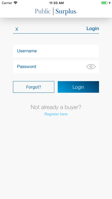 Public Surplus Buyers App سکرین شاٹس