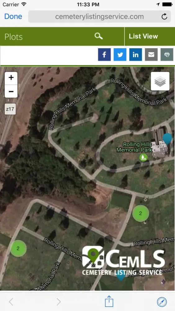 ภาพหน้าจอของ Rolling Hills Memorial Park