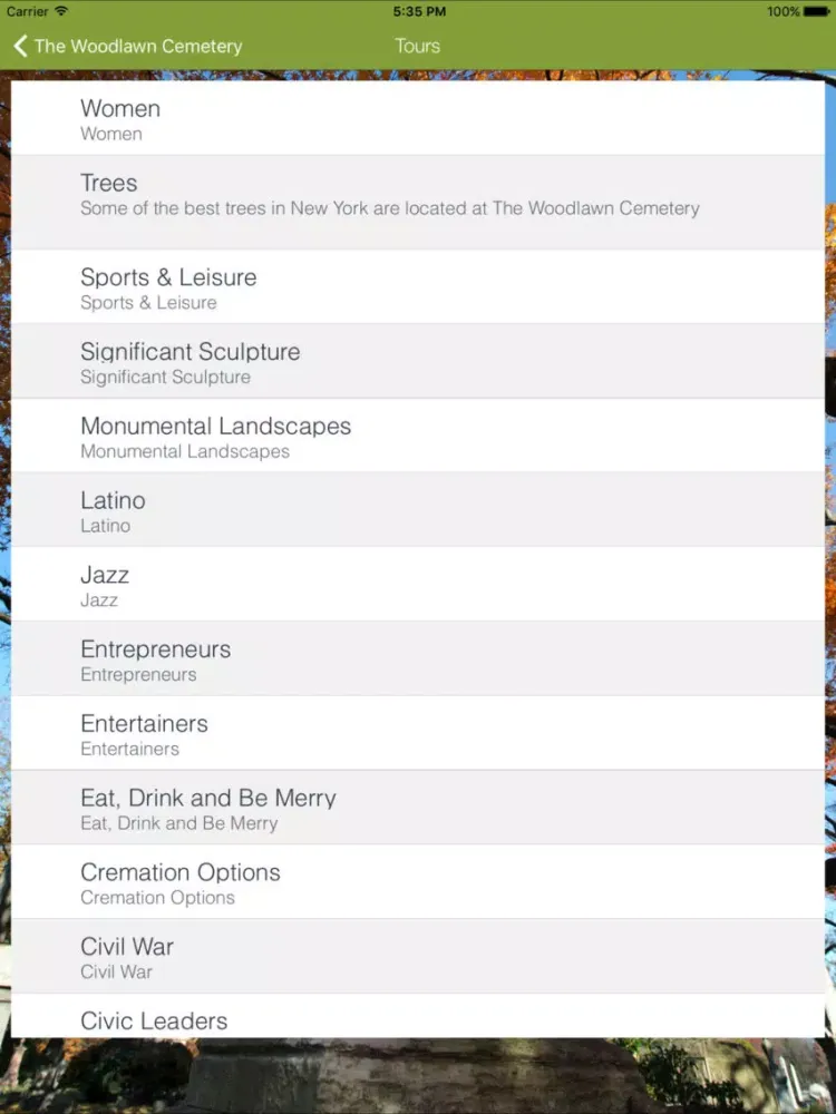 تصاویر The Woodlawn Cemetery Bronx NY iPad 