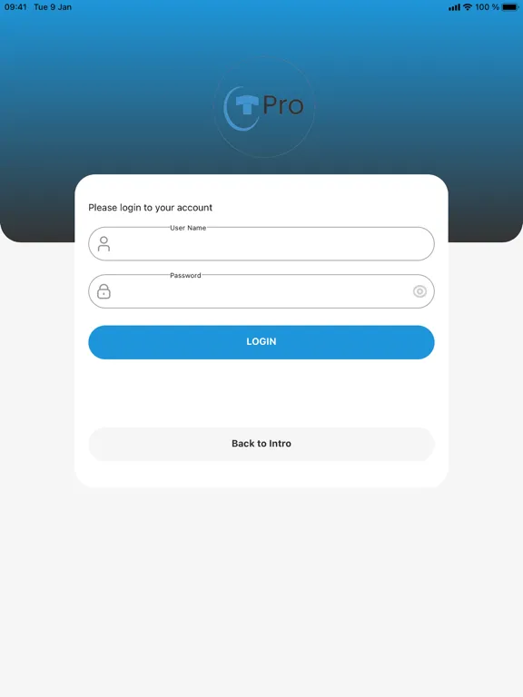 ภาพหน้าจอของ TransitPro iPad 