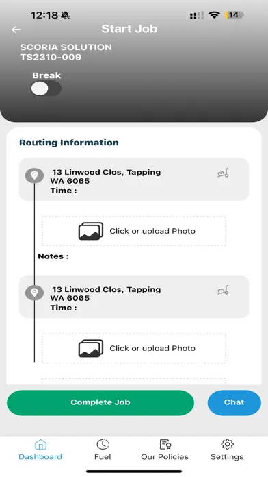 ภาพหน้าจอของ TransitPro