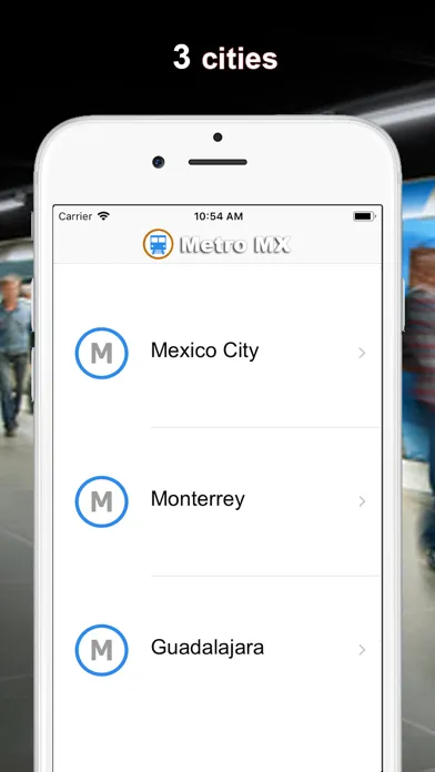 Ảnh chụp màn hình của Metro MX - Mexico y Monterrey