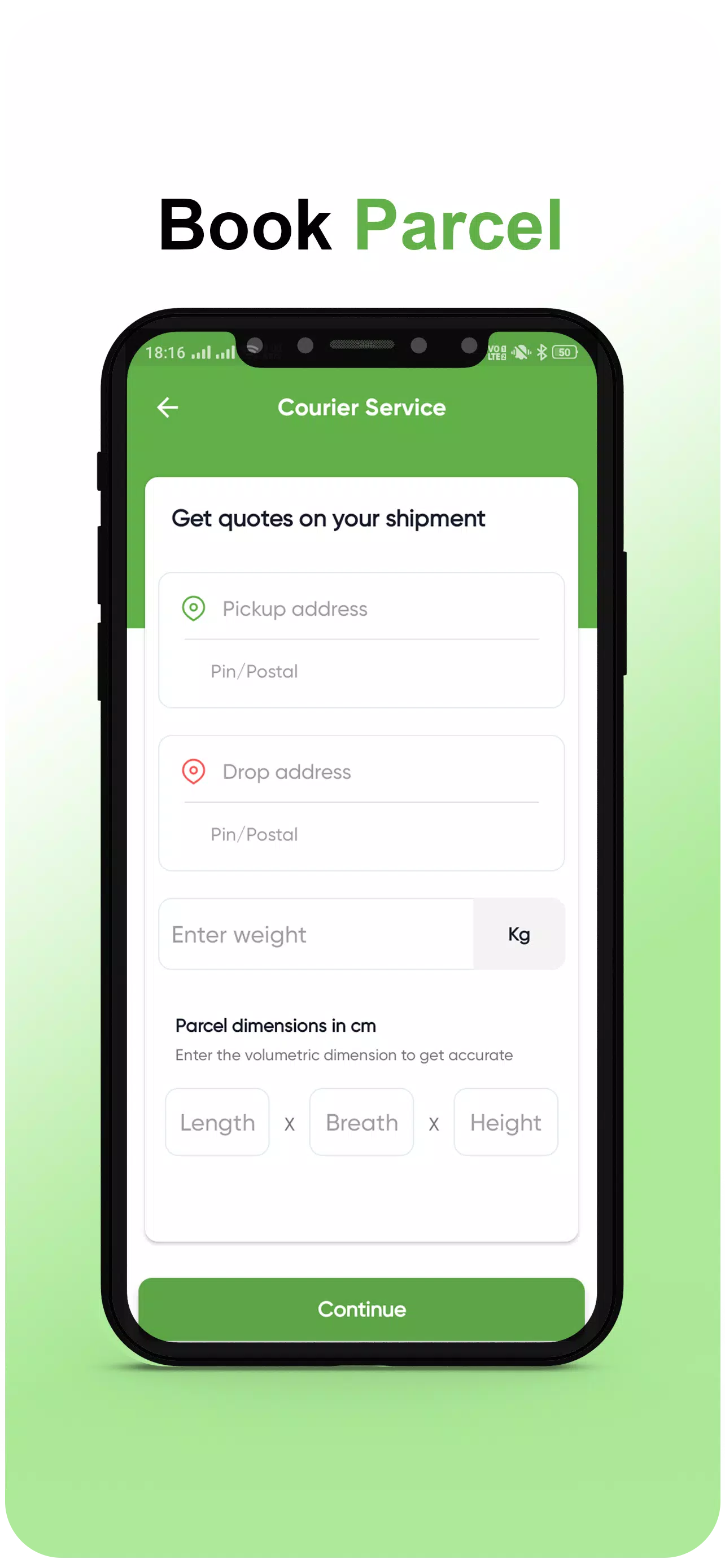 Green Moves-Parcel & Logistics Screenshots