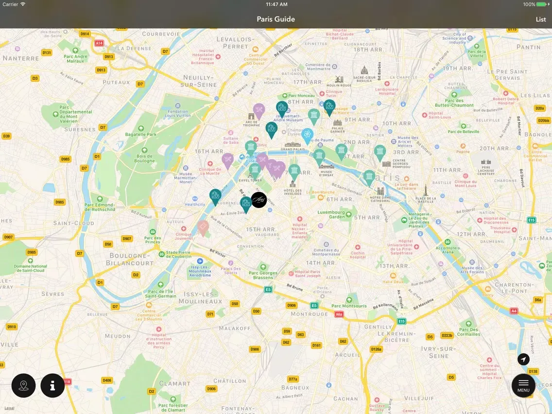 Hotel Ares Paris iPad  Screenshots