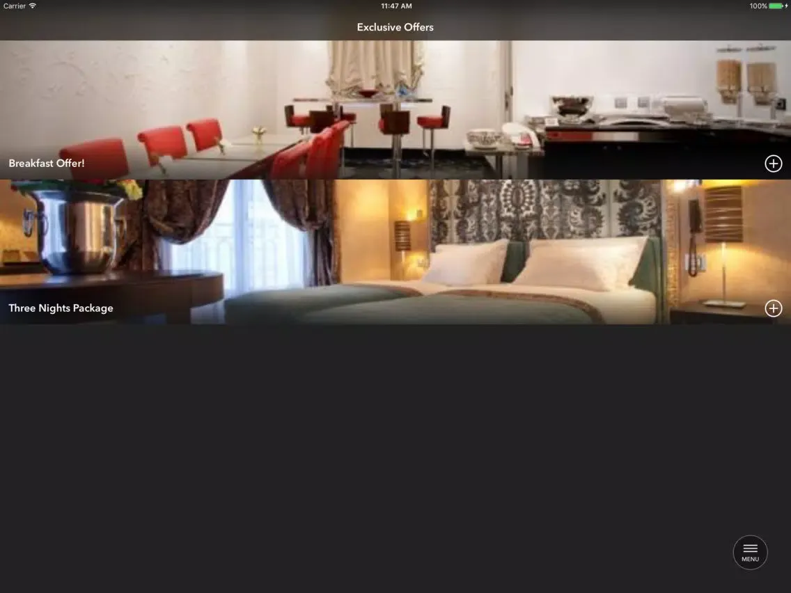 Hotel Ares Paris iPad  Screenshots