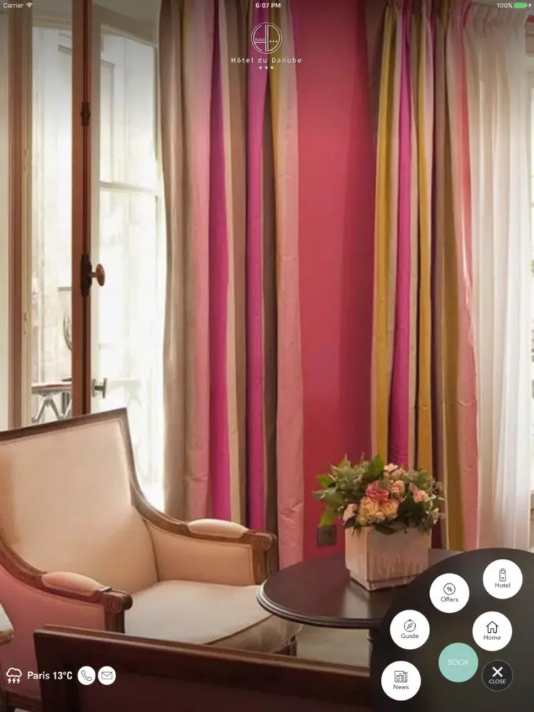 Zrzuty ekranu Hotel du Danube Paris iPad 