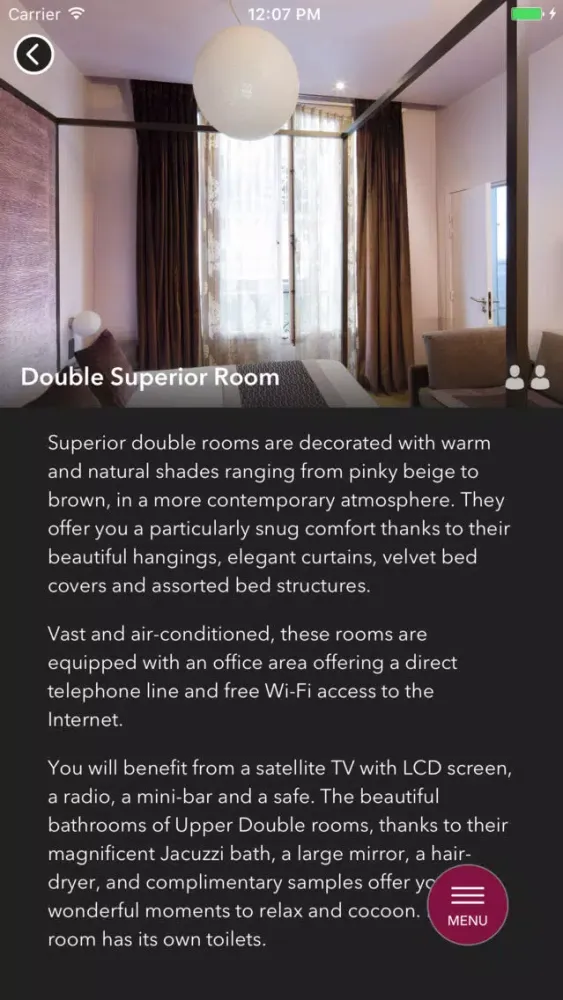 Capturas de tela do Hotel Louvre Bons Enfants Paris