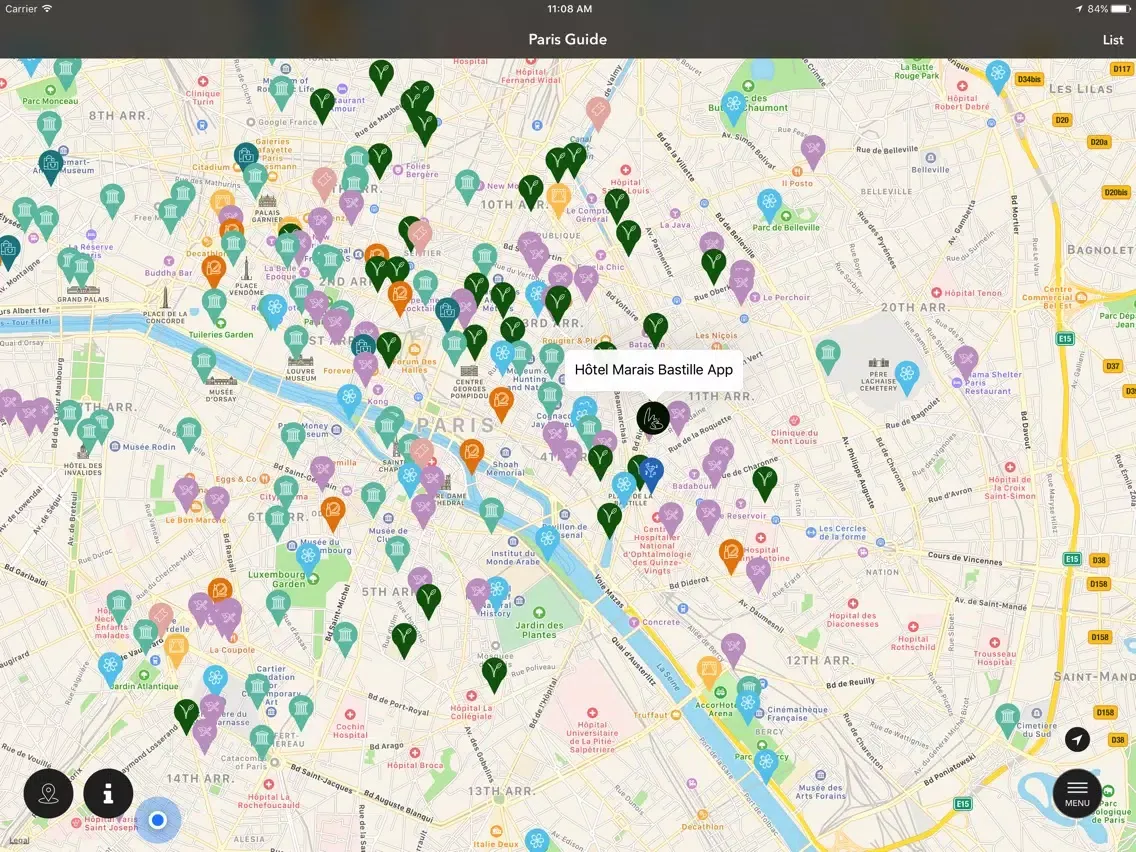 Hotel Marais Bastille Paris iPad  Ekran Görüntüleri