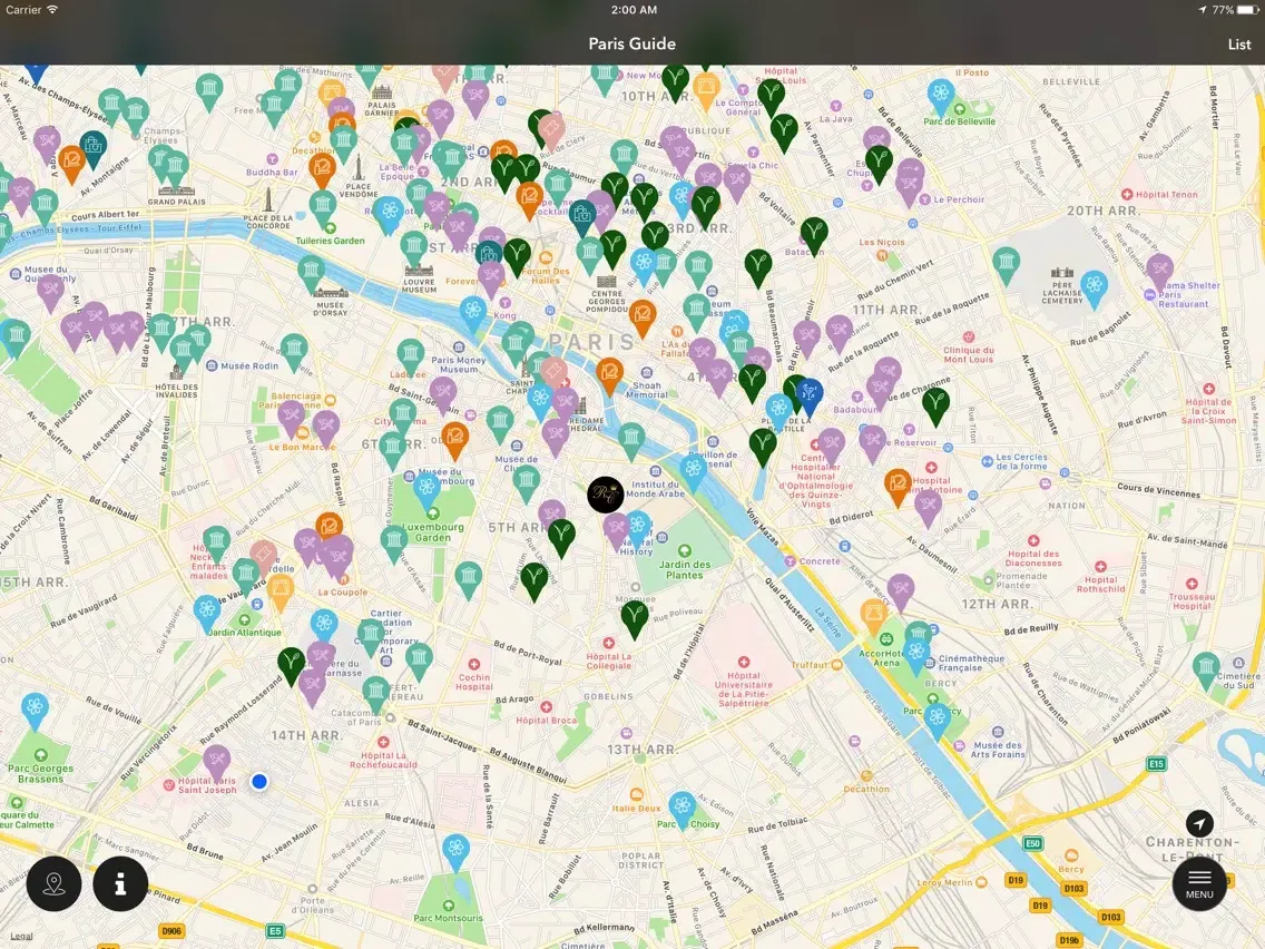 Ảnh chụp màn hình của Hotel Royal Cardinal Paris iPad 