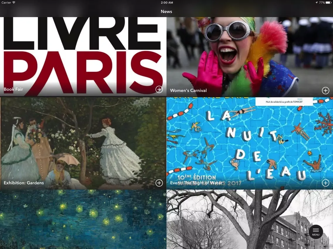 Ảnh chụp màn hình của Hotel Royal Cardinal Paris iPad 