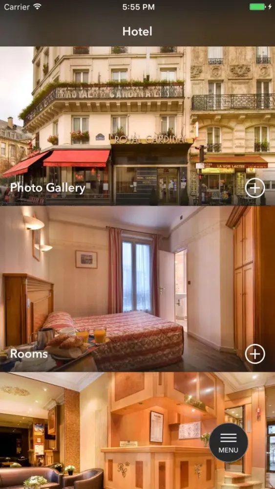 Ảnh chụp màn hình của Hotel Royal Cardinal Paris