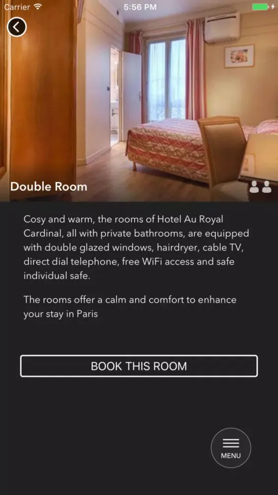Ảnh chụp màn hình của Hotel Royal Cardinal Paris