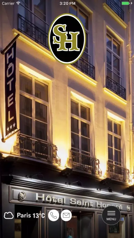 Capturas de tela do Hotel Saint-Honoré Paris