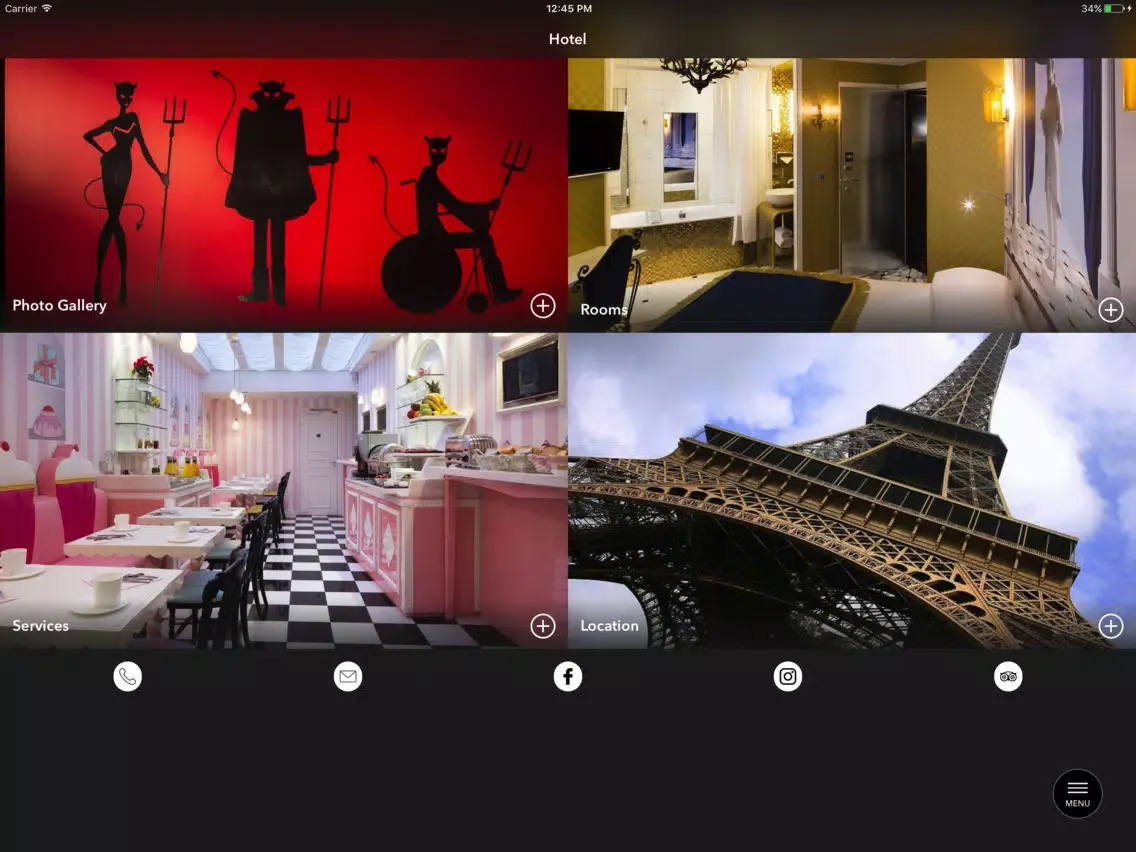 Vice Versa Hotel Paris iPad  স্ক্রিনশট