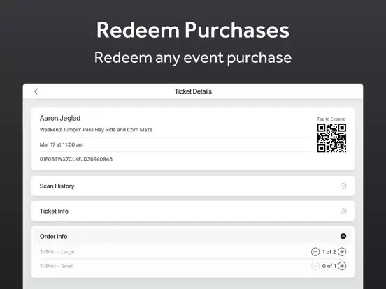 TicketSpice iPad  স্ক্রিনশট