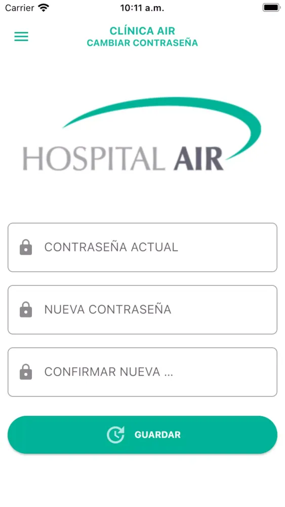 Zrzuty ekranu Urgencias Hospital AIR