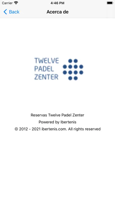 Zrzuty ekranu Reservas Twelve Padel Zenter