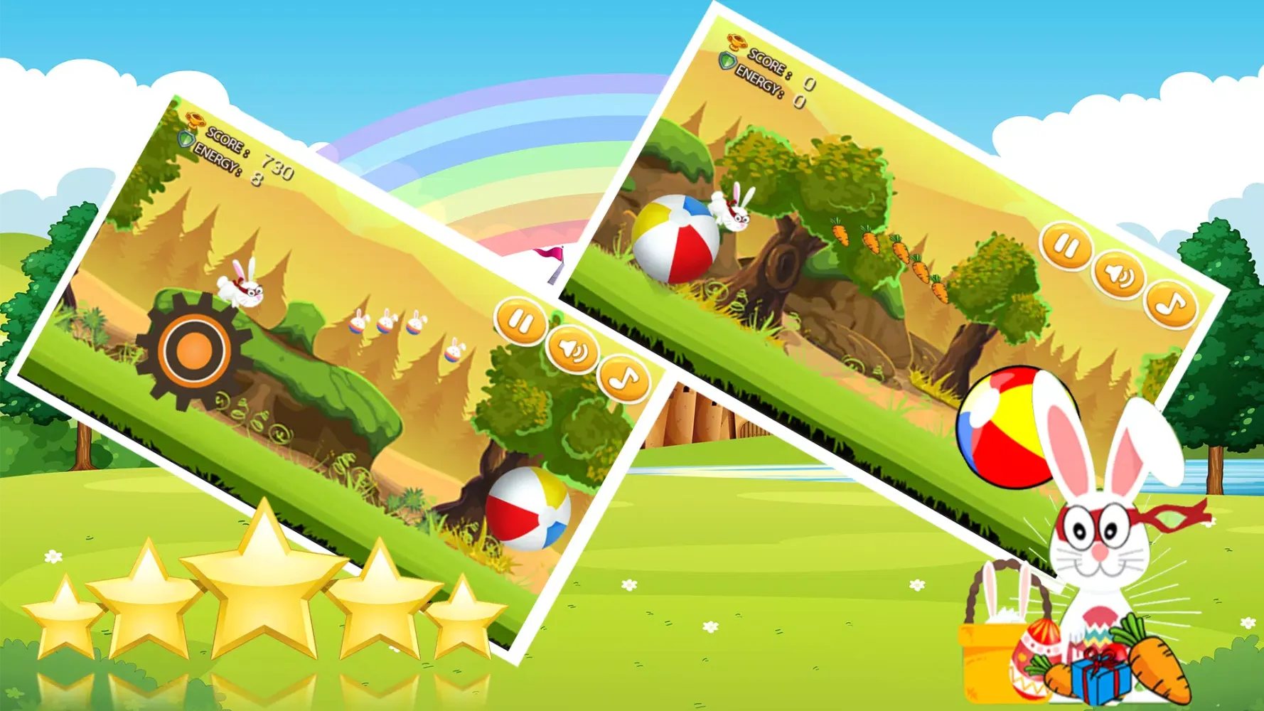 Bunny Ninja Jump : Bunny Game Screenshots