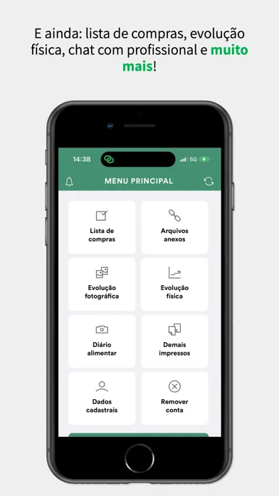 Скриншоты WebDiet para pacientes