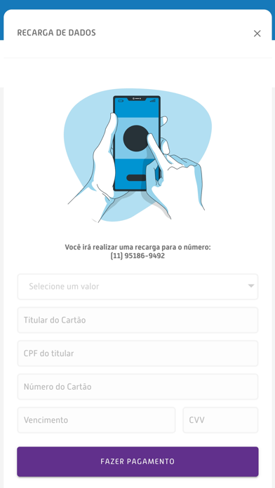 ภาพหน้าจอของ Blueweb Celular