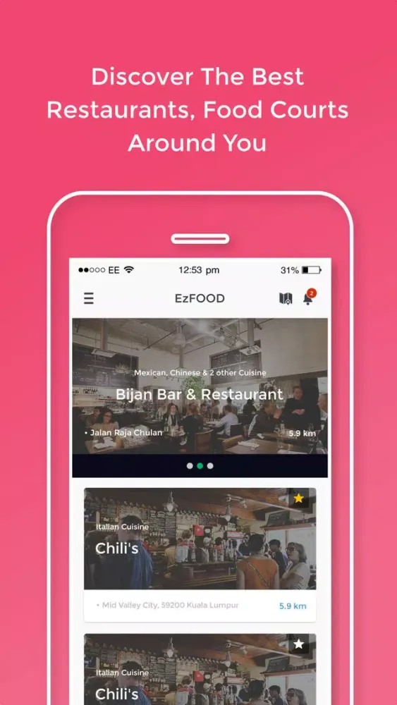 Zrzuty ekranu EzFood - Kuching Food Delivery