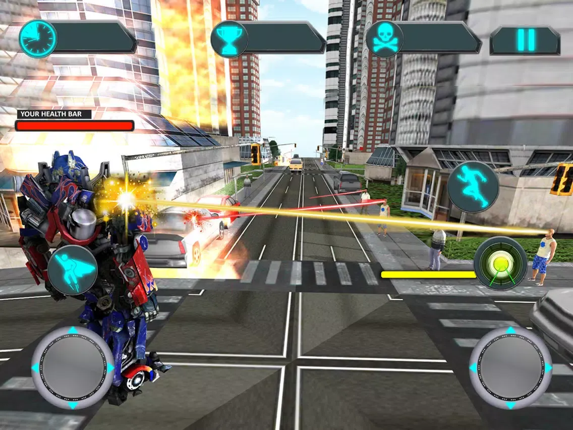 Capturas de tela do Ultimate war robot fighting iPad