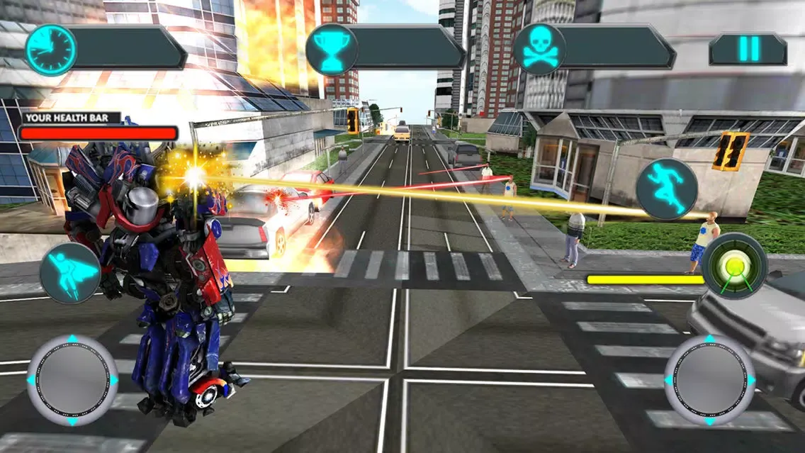 Capturas de tela do Ultimate war robot fighting