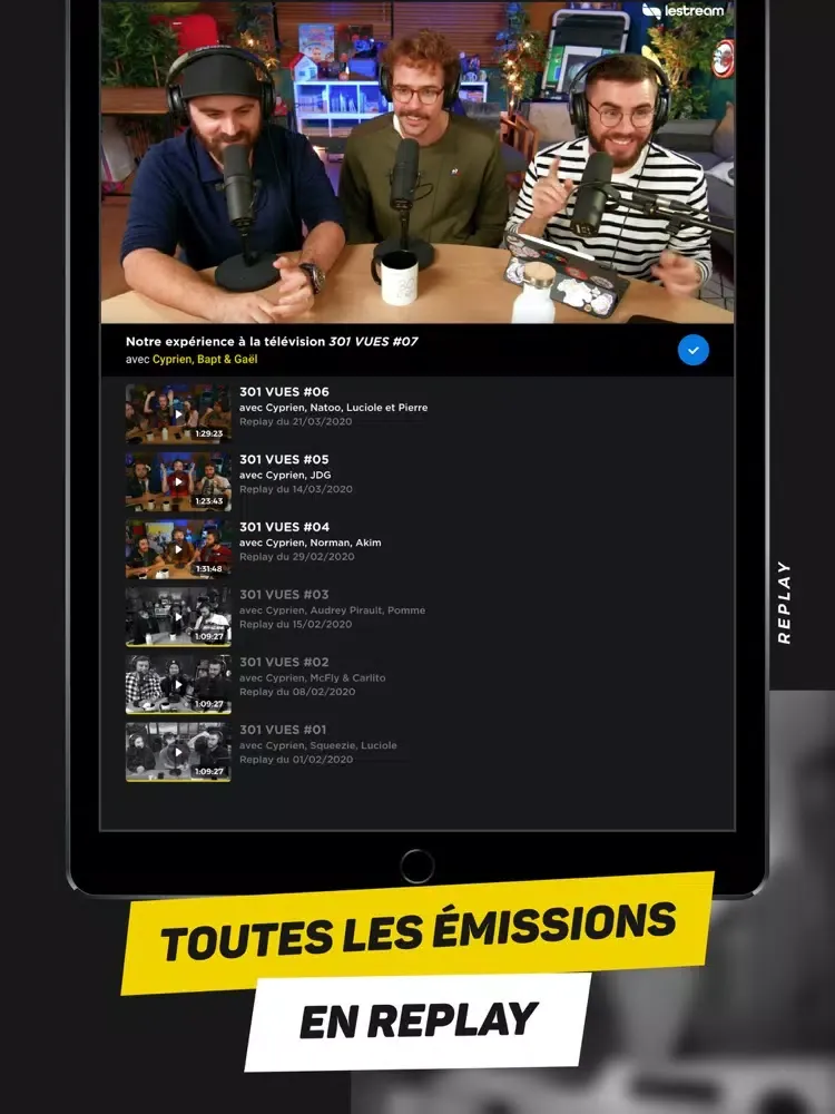 Ảnh chụp màn hình của leLIVE - Emissions en direct iPad 