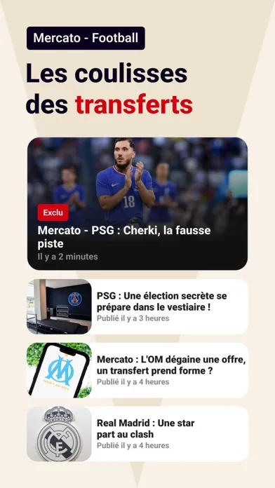 Capturas de pantalla de Le10sport : sports et mercato