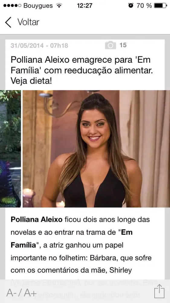 ภาพหน้าจอของ Purepeople Brasil: últimas notícias dos famosos