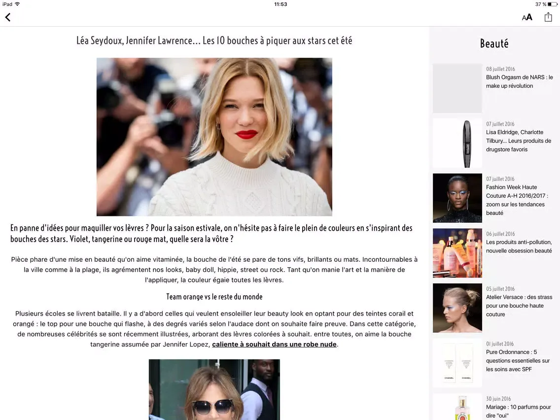 Capturas de pantalla de PureTrend : actu mode & beauté iPad 