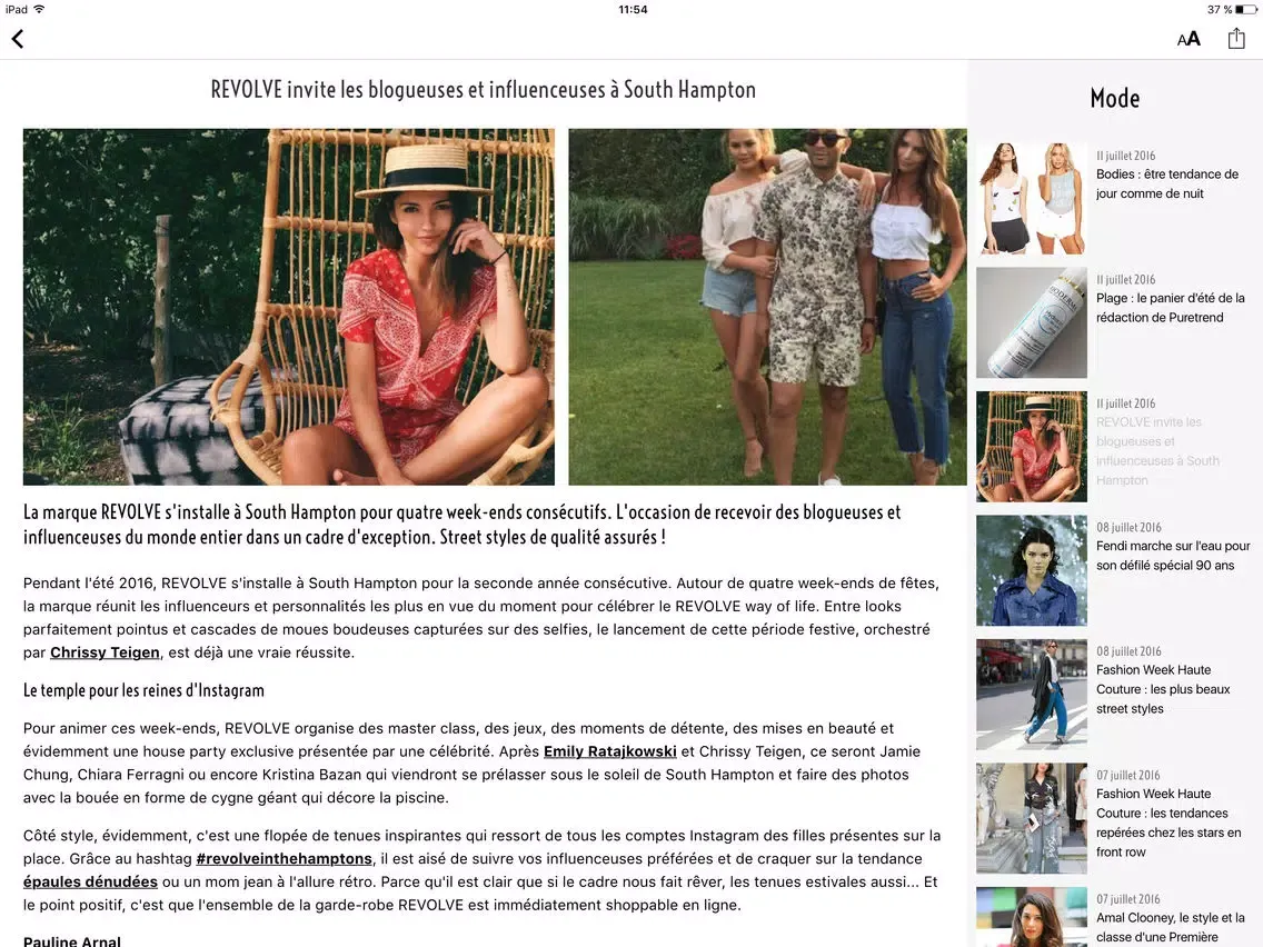 Capturas de pantalla de PureTrend : actu mode & beauté iPad 