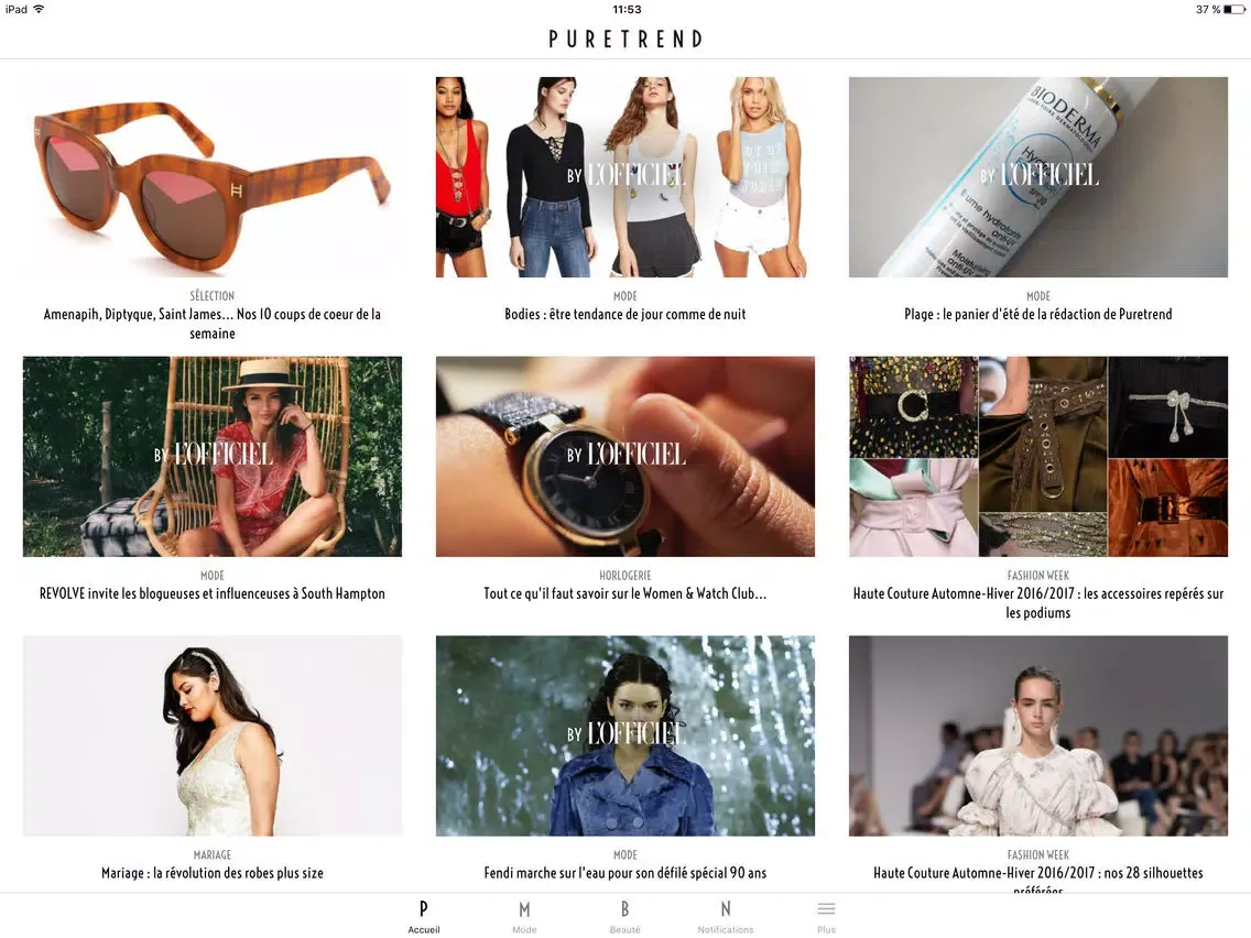 Capturas de pantalla de PureTrend : actu mode & beauté iPad 