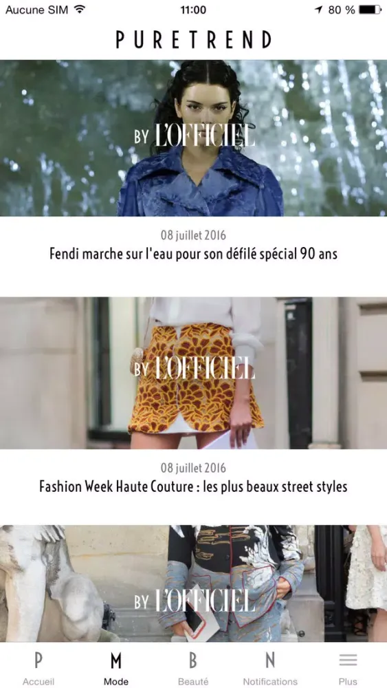Capturas de pantalla de PureTrend : actu mode & beauté