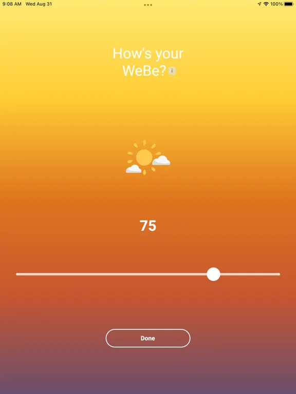 Captures d'écran de WeBe Life iPad